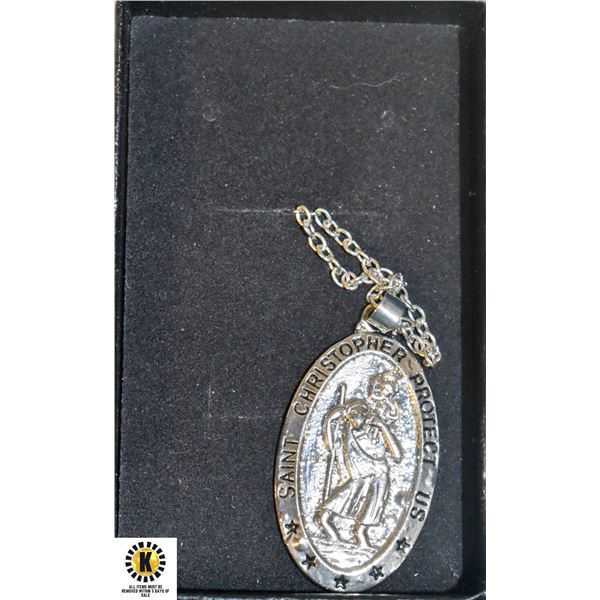 SAINT CHRISTOPHER MEDAL WITH CHAIN