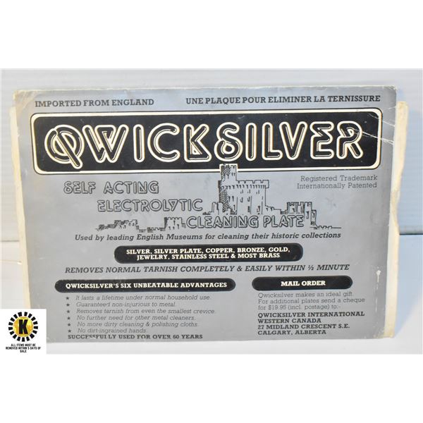 QWICK SILVER CLEANING PLATE