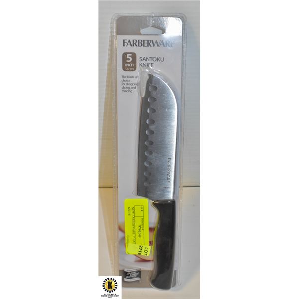 NEW FARBERWARE 5  SANTOKU KNIFE