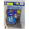 Image 1 : BLK CREW SOCKS,SIZE 12-16,6-PACK,FRUIT OF THE