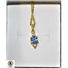 Image 1 : GOLD PLATED NECKLACE W/BLUE STONE