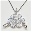 S257-24 SILVER 3 SEPARABLE PENDANT NECKLACE