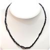 Image 1 : S257-17 SILVER TRIPLE STRAND SPIRAL NECKLACE