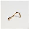Image 1 : S257-33 14K 0.14G NOSE PIN