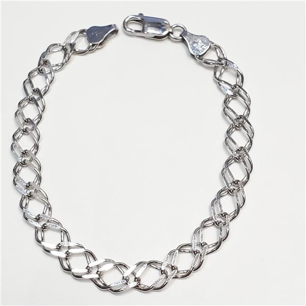 S257-50 SILVER 7.5" 5.5G BRACELET