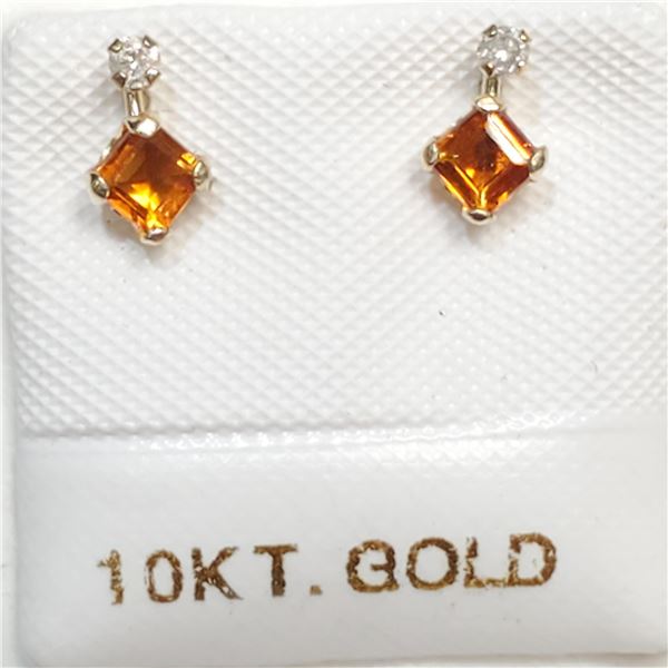 S257-31 10K CITRINE(0.44CT) EARRINGS