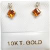 S257-31 10K CITRINE(0.44CT) EARRINGS