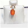 Image 1 : S257-19 SILVER ORANGE GARNET PENDANT