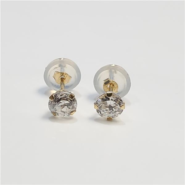 S257-25 14K CZ EARRINGS