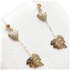Image 1 : S257-27 10K CITRINE(0.2CT) EARRINGS