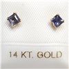 Image 1 : S257-15 14K GENUINE GEMSTONE EARRINGS