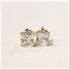 Image 1 : BZ1383-174 9K PRINCESS CUT CZ EARRINGS