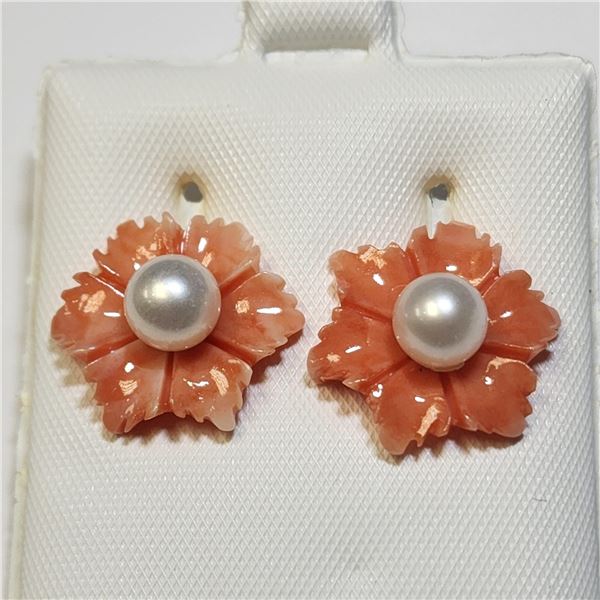 BZ1383-164 14K FRESH WATER PEARL EARRINGS