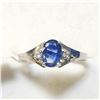 Image 1 : BZ1383-151 10K SAPPHIRE/DIAMOND RING