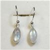 Image 1 : BZ1383-193 SILVER MOONSTONE EARRINGS