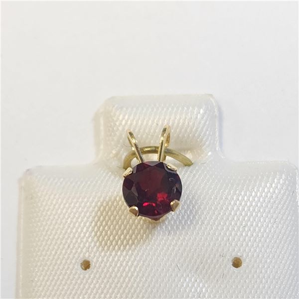 BZ1383-198 14K GARNET PENDANT