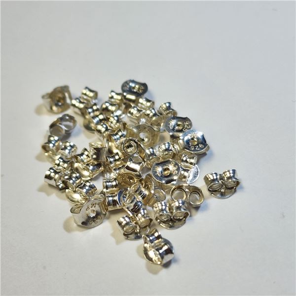 BZ1383-197 SILVER EARRING BACKS