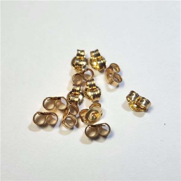 BZ1383-187 10K PACK OF 12 0.72G EARRING BACKS