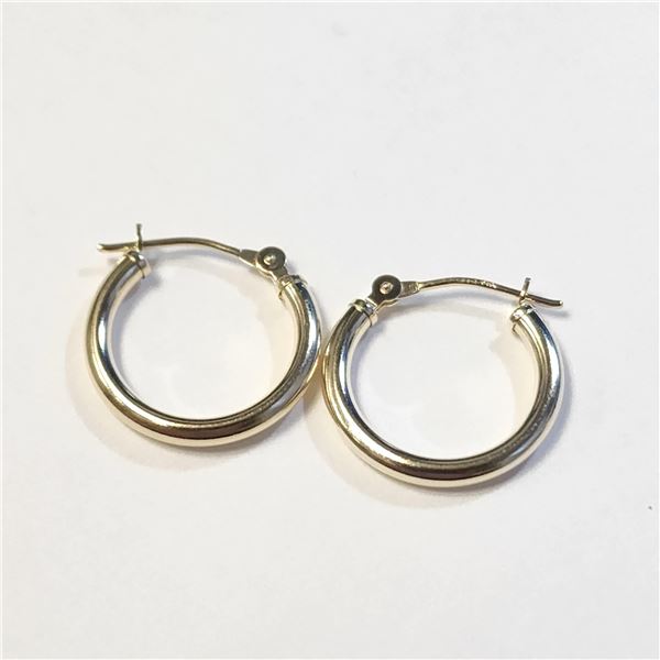 BZ1383-172 14K  0.67G HOOP EARRINGS