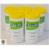 Image 1 : 5 NEW BOTTLES OF APPLE SURFACE CLEANSING WHIPES