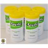 Image 1 : 5 NEW BOTTLES OF APPLE SURFACE CLEANSING WHIPES