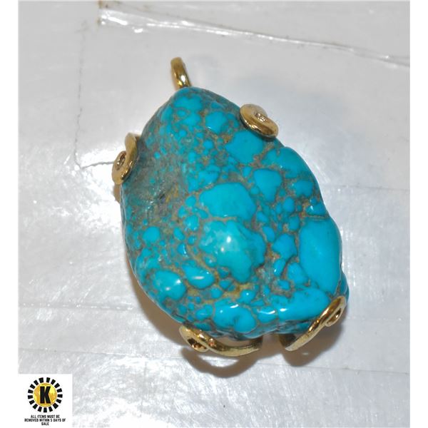 ESTATE 20CT ARTISAN TURQUOISE WRAPPED