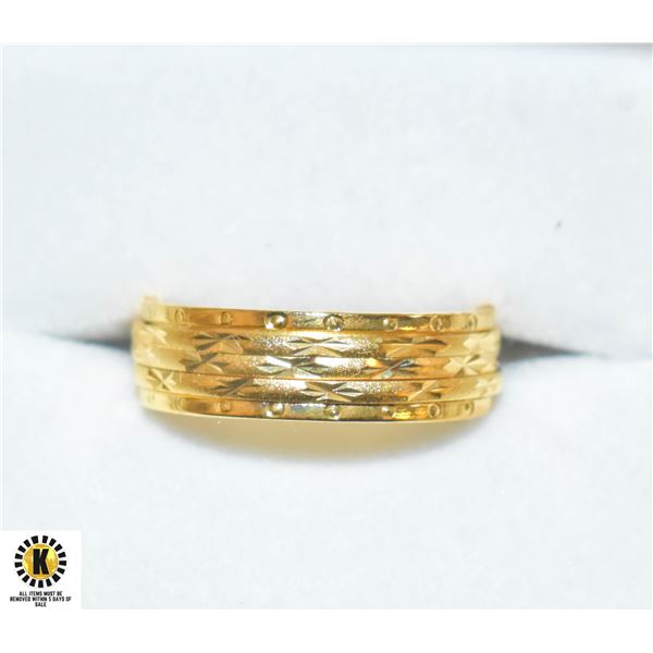 SIZE 7 GOLD TONE SPINNER RING