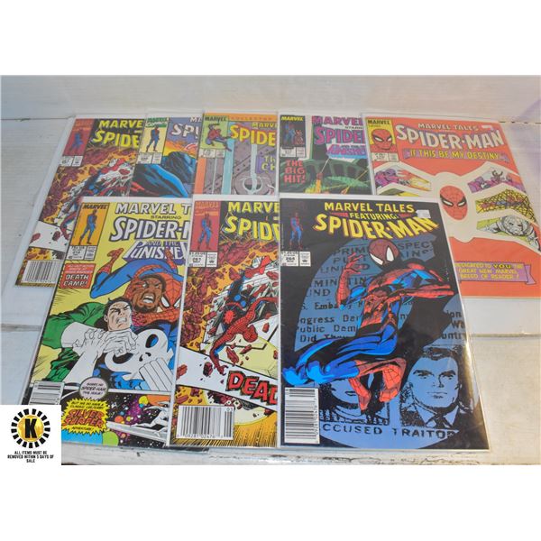 LOT OF 8 MARVEL SPIDERMAN COMICS