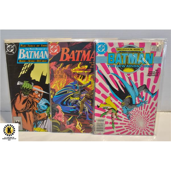 DC COMICS BATMAN #415, #432, #435