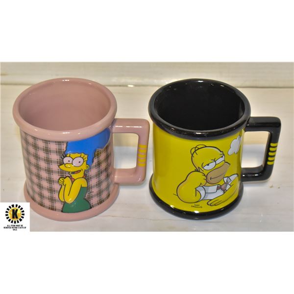 THE SIMPSONS MUGS UNUSED