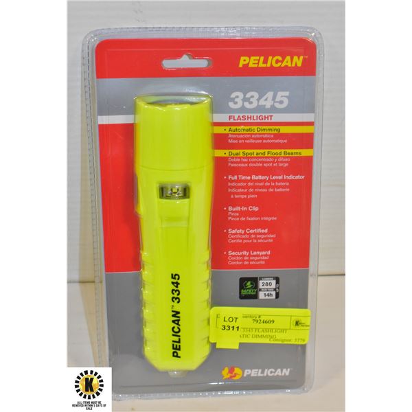 PELICAN 3345 FLASHLIGHT AUTOMATIC DIMMING