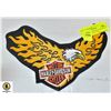 Image 1 : HARLEY DAVIDSON FLAME EAGLE IRON ON PATCH LARGE