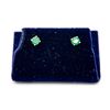 Image 1 : 1OK STAMPED WHITE GOLD EMERALD EARRINGS