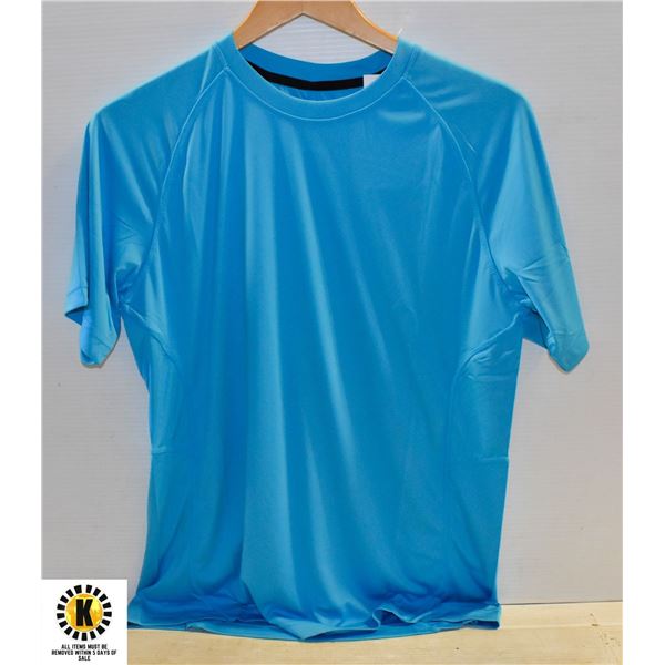 NEW LARGE LIGHT BLUE NEW DEAL ATHLETICS SHIRT