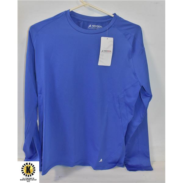 NEW MEDIUM DARK BLUE NEW DEAL ATHLETICS SHIRT