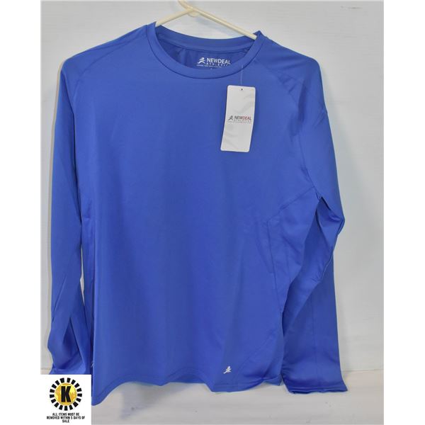 NEW MEDIUM DARK BLUE NEW DEAL ATHLETICS SHIRT