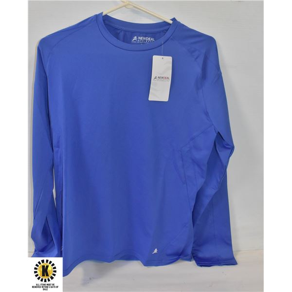 NEW MEDIUM DARK BLUE NEW DEAL ATHLETICS SHIRT