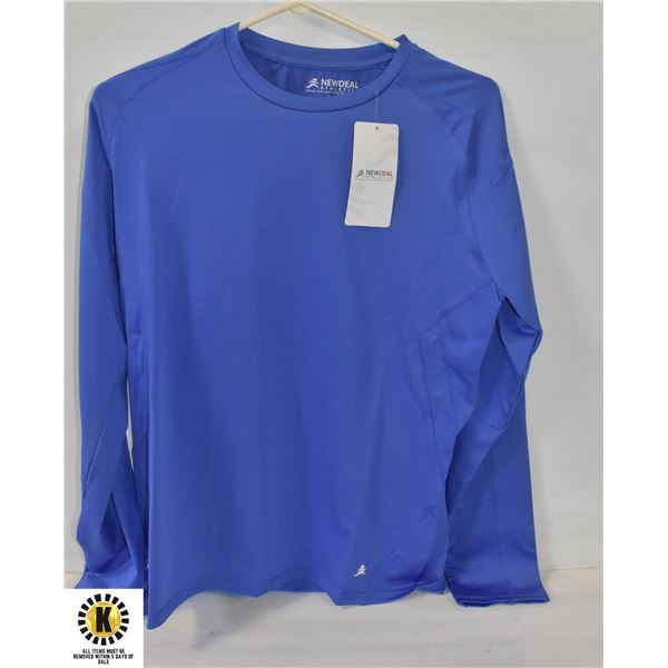 NEW MEDIUM DARK BLUE NEW DEAL ATHLETICS SHIRT