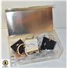 Image 1 : CLEAR JEWELRY BOX FULL OF NEW EARRING SETS