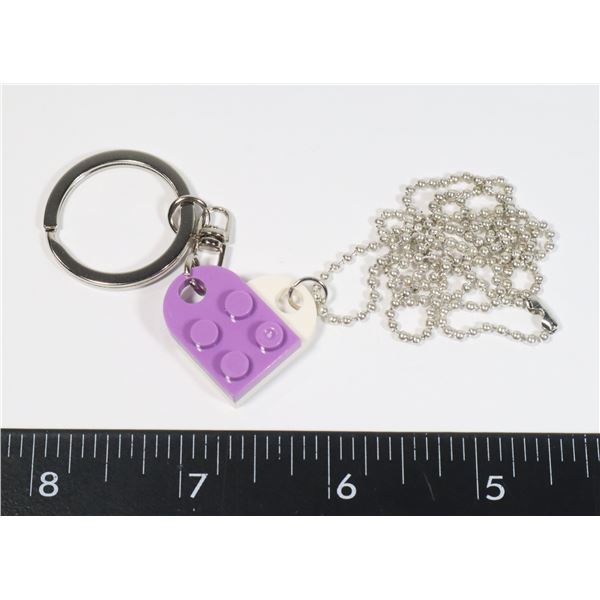 NEW OPPOSITES ATTRACT KEY CHAIN  AND CHAIN