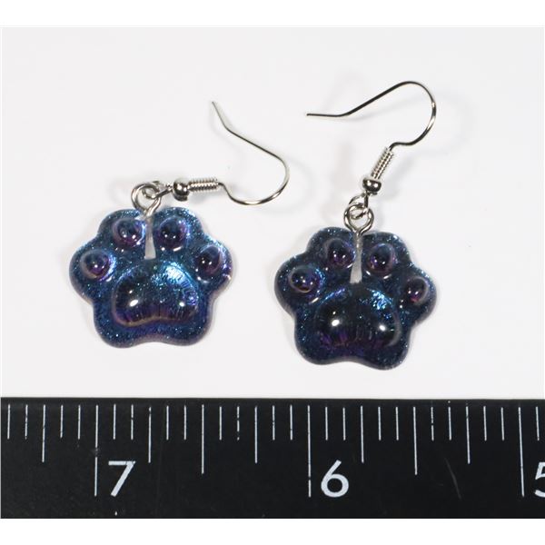 NEW PAW PRINT DROP EARRINGS