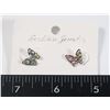 Image 1 : NEW RHINESTONE BUTTERFLY STUD EARRINGS