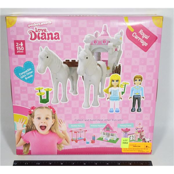 NEW 150 PC BUILDING SET WITH FIGURES-ROYAL CARRIAG