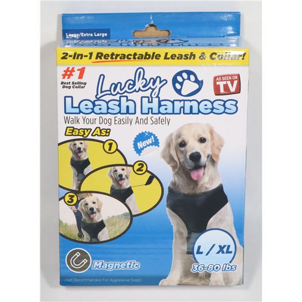 NEW LUCKY LEASH MAGNETIC DOG HARNESS