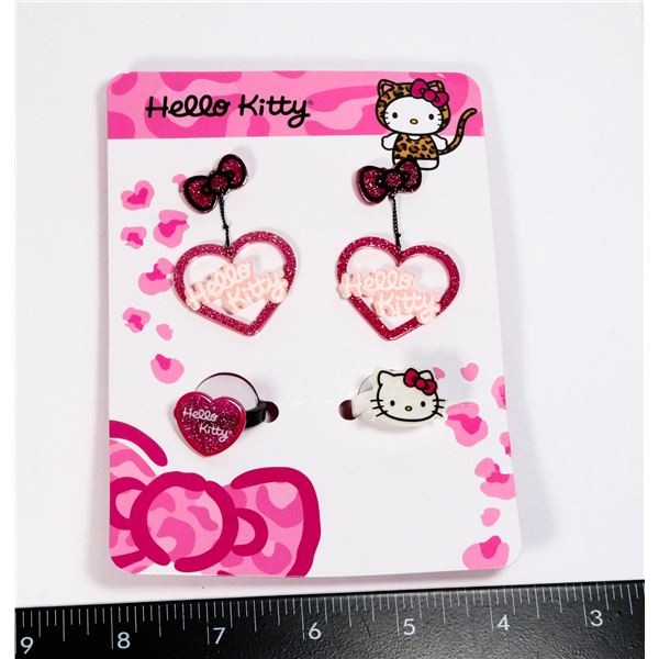 NEW HELLO KITTY AND FRIENDS DROP EARRINGS AND 2PC