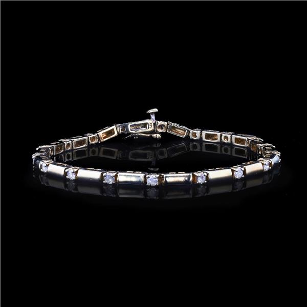 14K Yellow Gold Diamond Bracelet