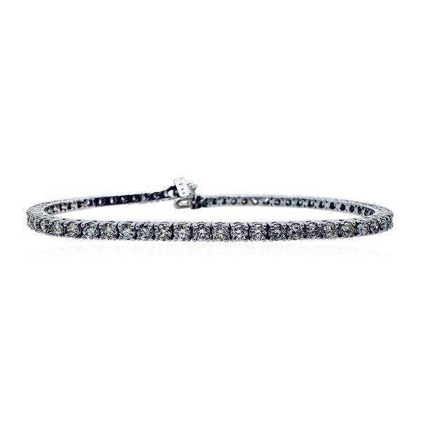 4.42 ctw Diamond Tennis Bracelet - 14KT White Gold