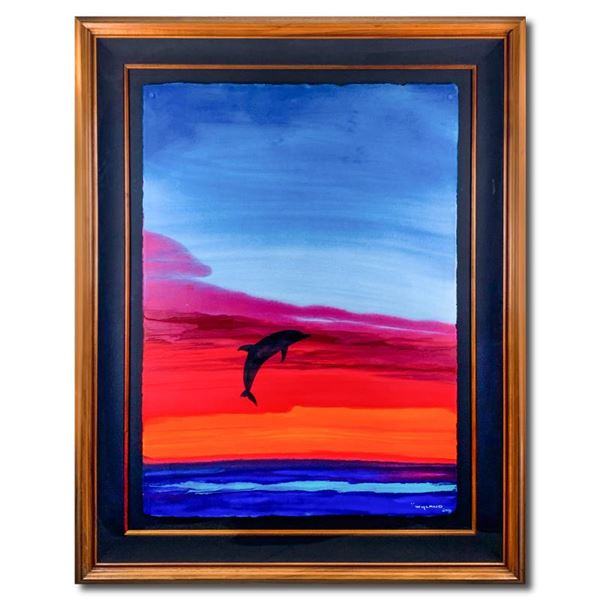 Dolphin at Sea 2003 by Wyland Original