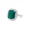 Image 3 : Platinum Emerald Ring 7.34 ct