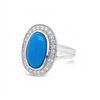 Image 1 : Turquoise Oval Ring